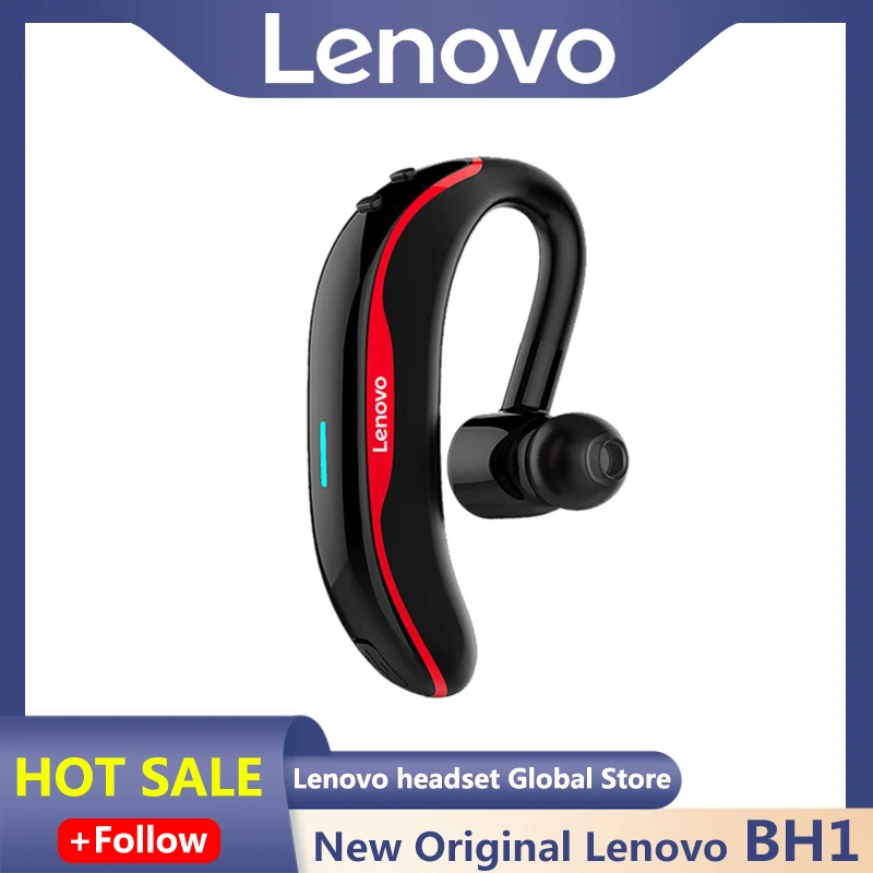 NEW Lenovo BH1 Ear Hook Bluetooth 5.0 Earphone Wireless HIFI Stereo Headphone Handsfree with Micphone IPX5 Waterproof Headset
NEW Lenovo BH1 Ear Hook Bluetooth 5.0 Earphone Wireless HIFI Stereo Headphone Handsfree with Micphone IPX5 Waterproof Headset