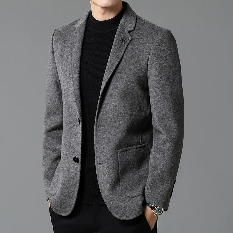 2023 Men's Business Double-sided Wool Tweed Youth Leisure Tweed Solid Color Small Suit Korean Version of The West Coat Blazer
2023 Men's Business Double-sided Wool Tweed Youth Leisure Tweed Solid Color Small Suit Korean Version of The West Coat Blazer