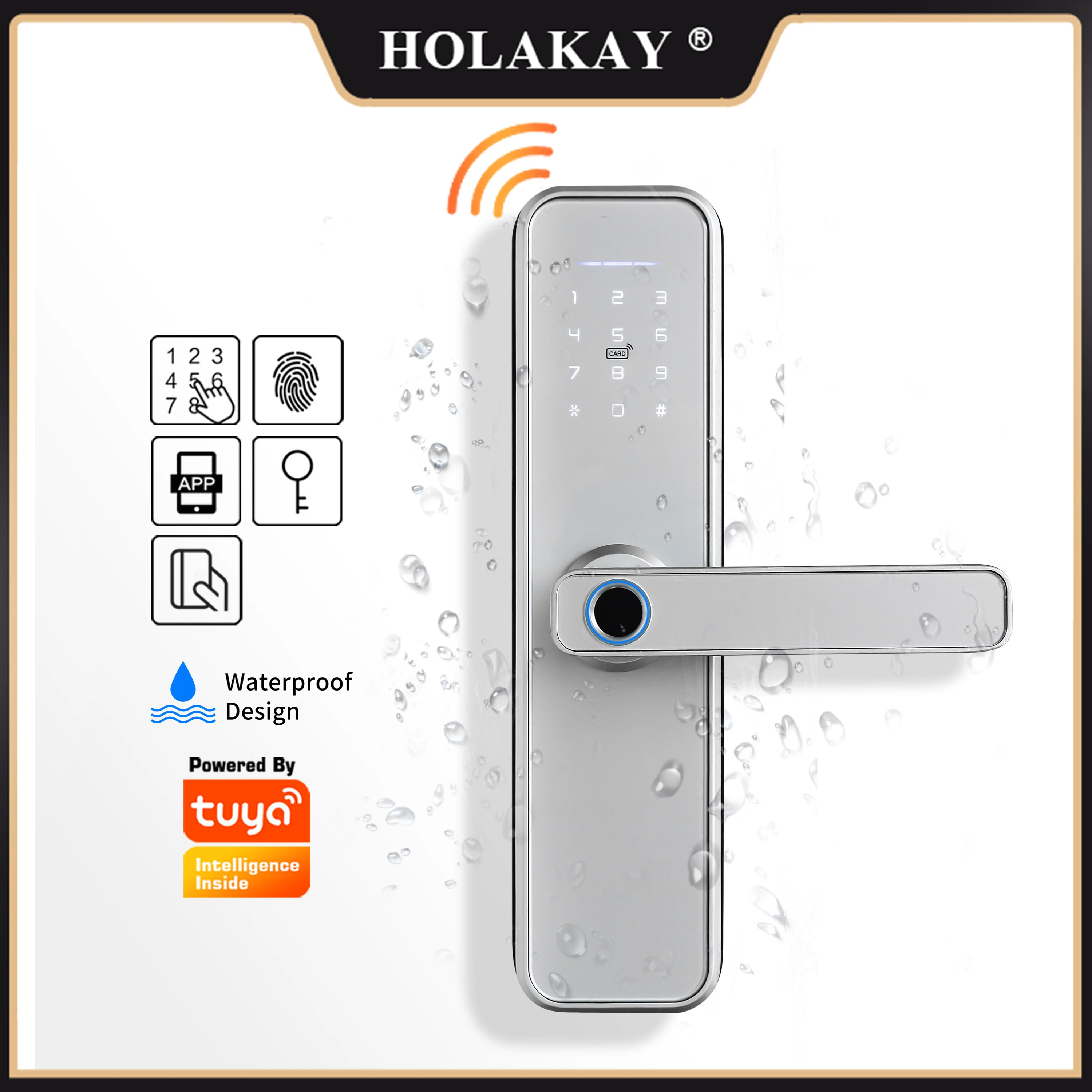 Tuya App Smart Door Lock Fingerprint Lock Wifi Smart Home Lock Security Fechadura Digital Lock Electronic Password RFID Unlock
Tuya App Smart Door Lock Fingerprint Lock Wifi Smart Home Lock Security Fechadura Digital Lock Electronic Password RFID Unlock
