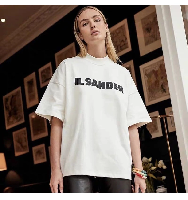 Хлопковая белая футболка унисекс Jil Sander, летний топ с коротким рукавом для женщин и мужчин, дизайнерская футболка, футболка большого размера
Хлопковая белая футболка унисекс Jil Sander, летний топ с коротким рукавом для женщин и мужчин, дизайнерская футболка, футболка большого размера