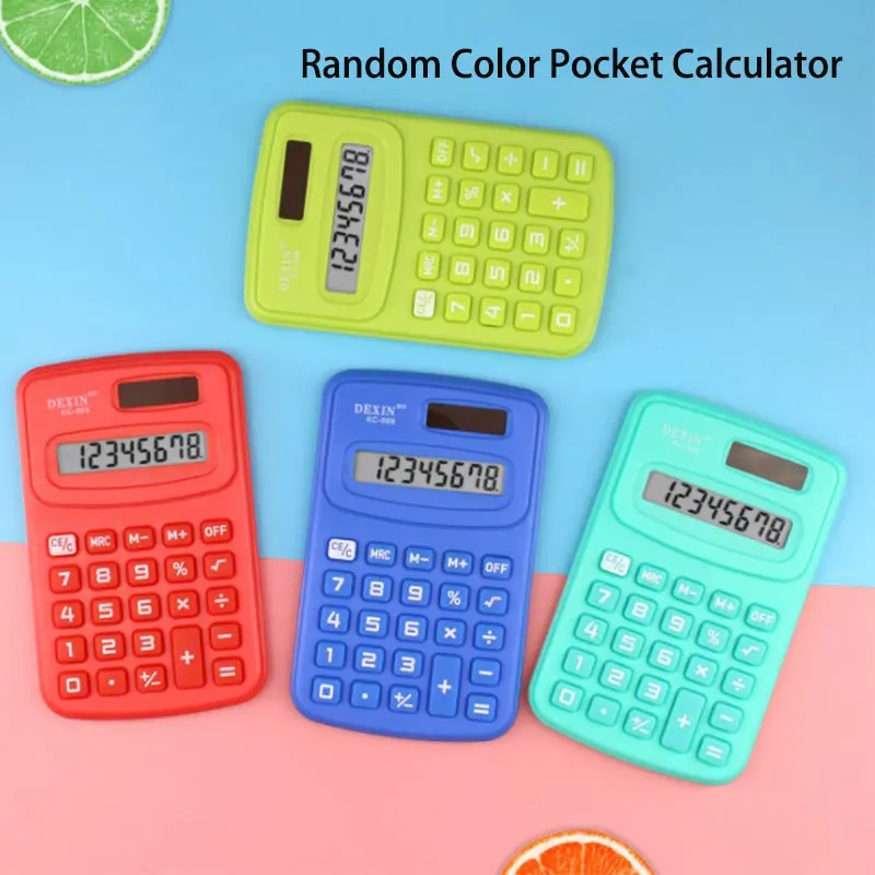 8 Digit Display Mini Pocket Size Calculator for Home School Office Modern Stylis
8 Digit Display Mini Pocket Size Calculator for Home School Office Modern Stylis