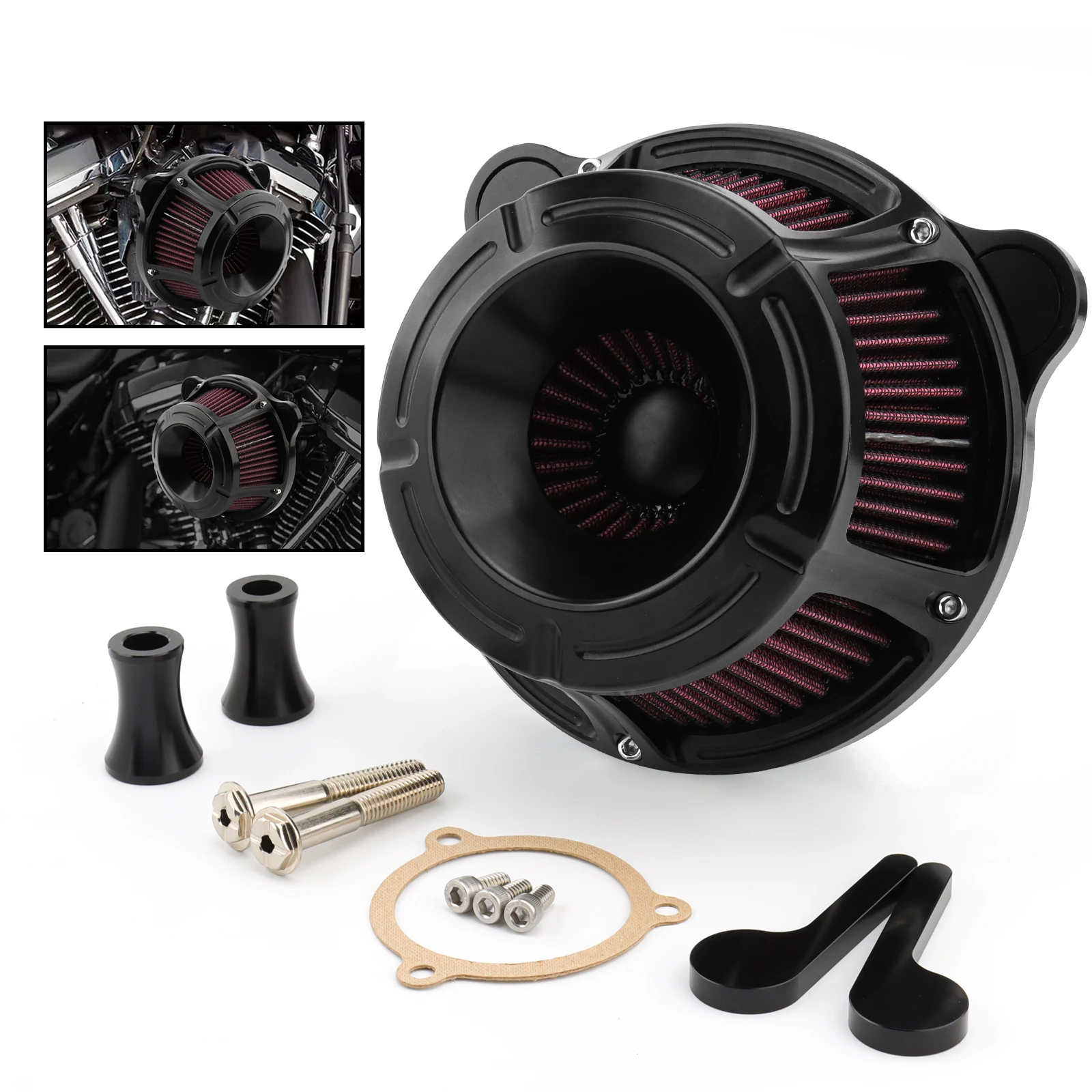 Air Cleaner Intake Filter Kit For Harley Touring Road King Electra Glide Road Glide Street Trike Glide CVO 08-2016 Softail Dyna
Air Cleaner Intake Filter Kit For Harley Touring Road King Electra Glide Road Glide Street Trike Glide CVO 08-2016 Softail Dyna