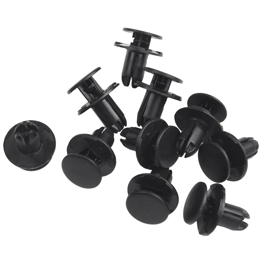 Hot Sale 10x Retainer Clips For Hyundai 1420608250B 86590-28000 8mm Hole Black Head Diameter 18mm Length 14mm Nylon
Hot Sale 10x Retainer Clips For Hyundai 1420608250B 86590-28000 8mm Hole Black Head Diameter 18mm Length 14mm Nylon