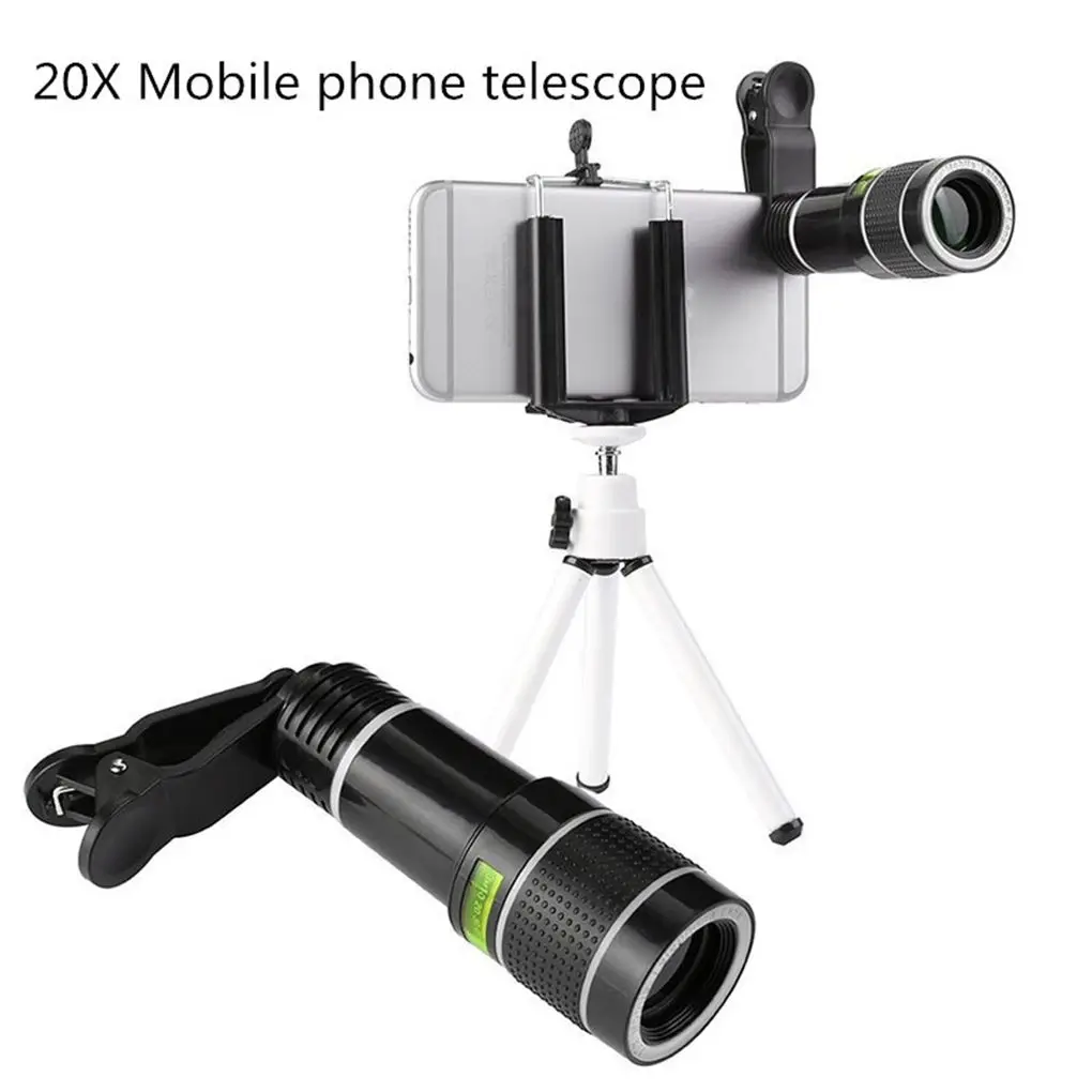 Universal Clip Handheld 20X Fixed Focus Telephoto Telescope Smartphone Mobile Phone Lense External Camera Lens
Universal Clip Handheld 20X Fixed Focus Telephoto Telescope Smartphone Mobile Phone Lense External Camera Lens