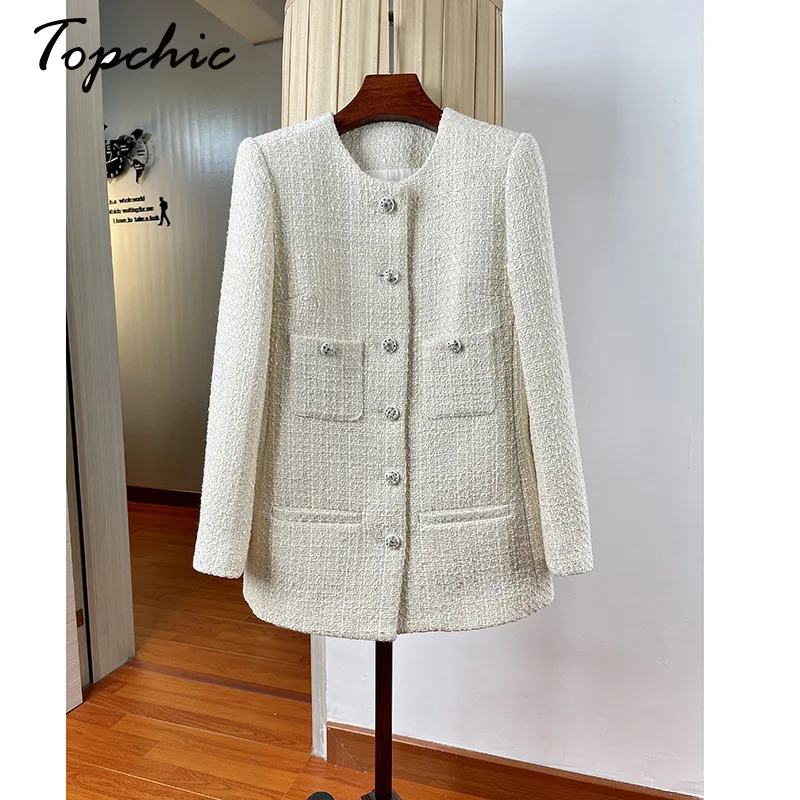 Medium Long Winter Jacket for Women 2023 Korean Fashion O-neck White Wool & Blends Coats Luxury Designer Manteau Femme Hiver
Medium Long Winter Jacket for Women 2023 Korean Fashion O-neck White Wool & Blends Coats Luxury Designer Manteau Femme Hiver