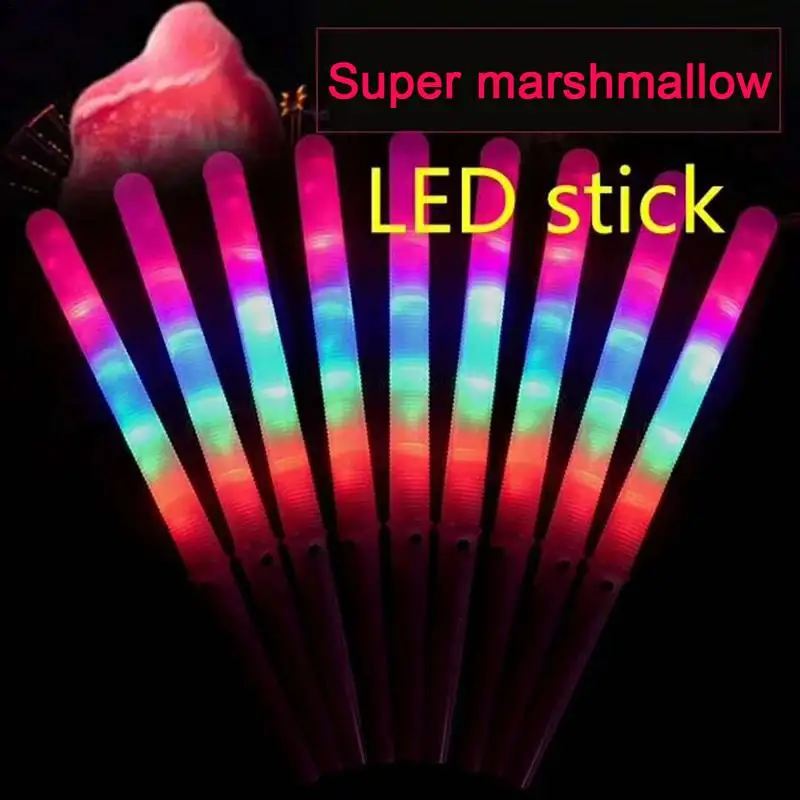 Cotton Candy Cones Colorful Glowing Marsh-Mallows Sticks Colorful LED Light Up Cotton Candy Cones Glowing Marsh-Mallows Sticks
Cotton Candy Cones Colorful Glowing Marsh-Mallows Sticks Colorful LED Light Up Cotton Candy Cones Glowing Marsh-Mallows Sticks