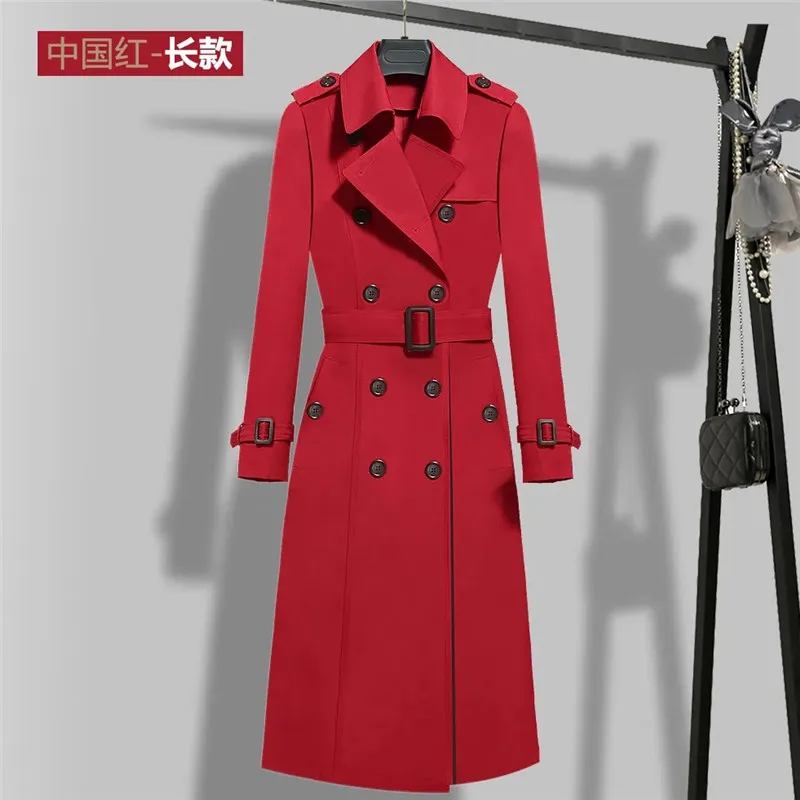 Trench Coat For Women New Autumn Korean Slim Female Long Overcoat High Quality Black Windbreaker Cardigan Sobretudo Feminino
Trench Coat For Women New Autumn Korean Slim Female Long Overcoat High Quality Black Windbreaker Cardigan Sobretudo Feminino