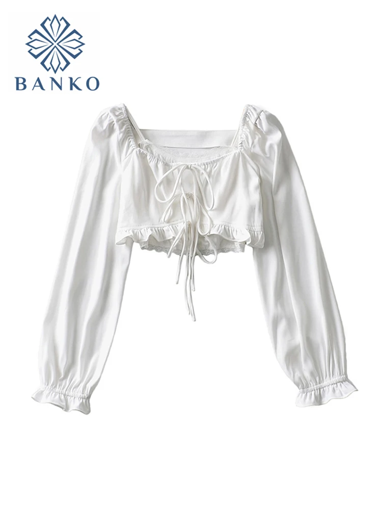 Fashion Summer Short Shirts Women 2021 Vintage Elegant Square Collar Casual Long Sleeve Blouse Female Crop Tops Korean Clothing
Fashion Summer Short Shirts Women 2021 Vintage Elegant Square Collar Casual Long Sleeve Blouse Female Crop Tops Korean Clothing