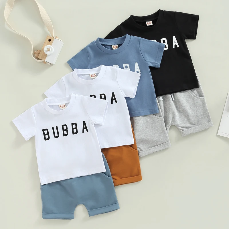 Infant Boys Summer Outfits Letter Print Short Sleeve T-shirt and Stretch Casual Rolled Shorts Set
Infant Boys Summer Outfits Letter Print Short Sleeve T-shirt and Stretch Casual Rolled Shorts Set