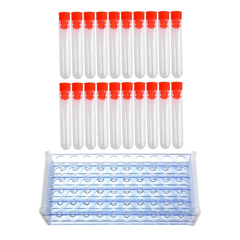 1X Plastic Test Tube Stand Bracket Rack For 12-13MM Test Tubes 50 Hole Positions & 20 Pcs Non-Completed Plastic Test Tubes Lab T
1X Plastic Test Tube Stand Bracket Rack For 12-13MM Test Tubes 50 Hole Positions & 20 Pcs Non-Completed Plastic Test Tubes Lab T