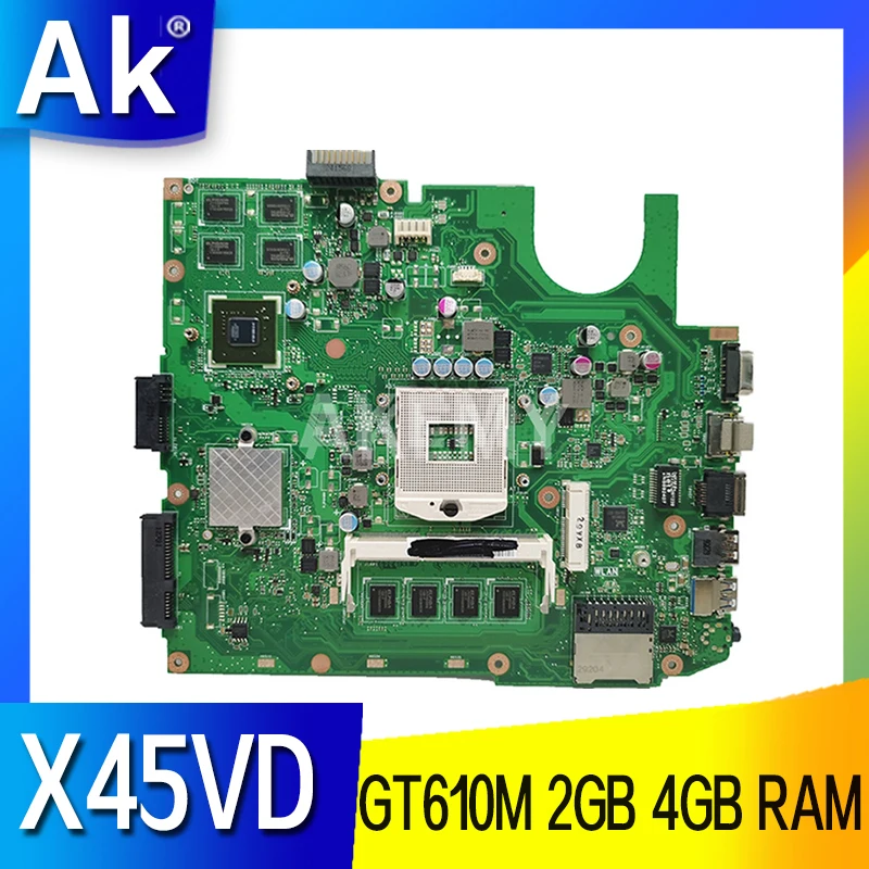 Материнская плата X45VD для ноутбука ASUS X45VD X45V оригинальная материнская плата с 2 ГБ 4 ГБ ОЗУ HM76 HM70 GT610M GPU
Материнская плата X45VD для ноутбука ASUS X45VD X45V оригинальная материнская плата с 2 ГБ 4 ГБ ОЗУ HM76 HM70 GT610M GPU