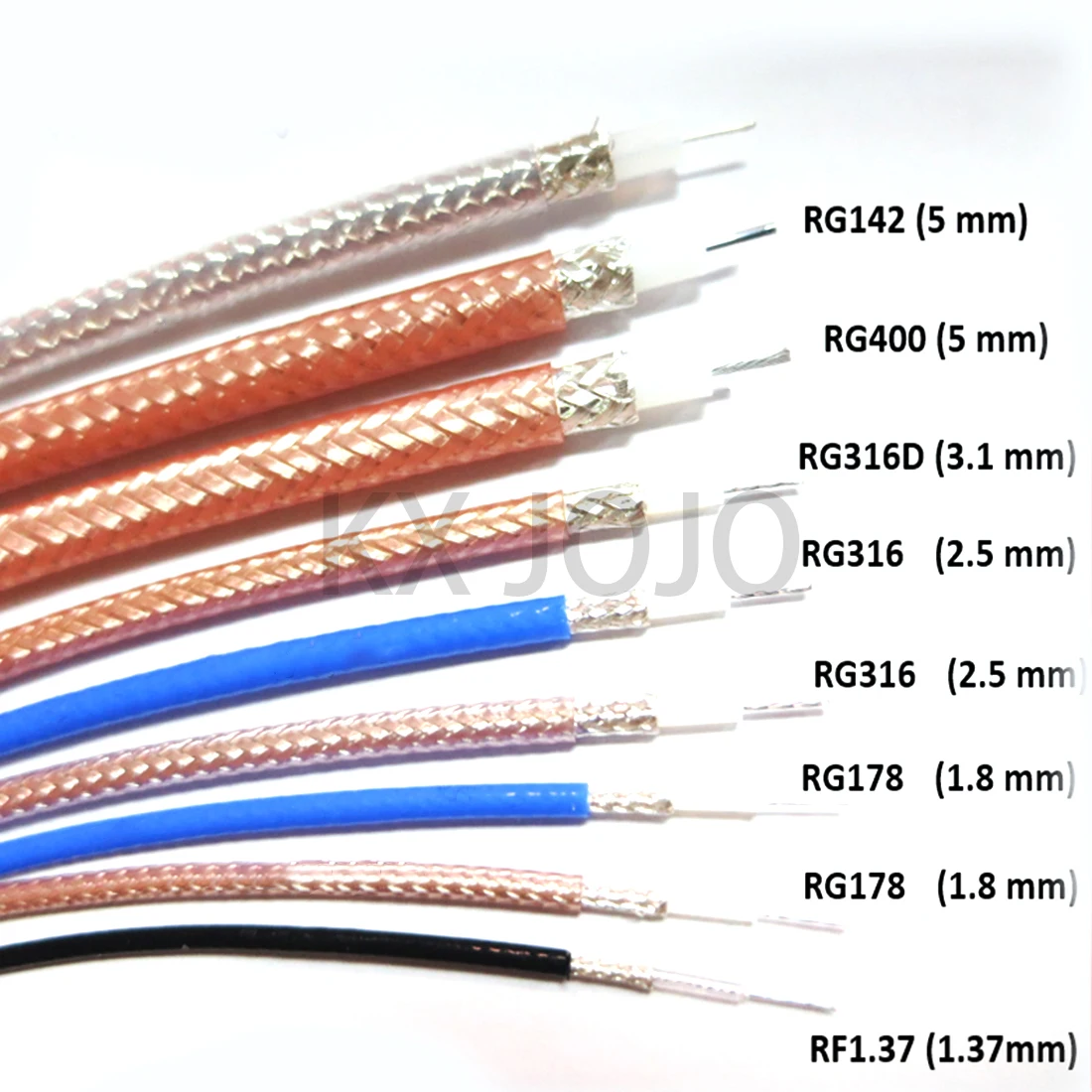 1M RG142/RG400/RG316D/RG316/RG178 RF Coaxial Antenna Wire Cable Silver-plated Brown/Blue Color
1M RG142/RG400/RG316D/RG316/RG178 RF Coaxial Antenna Wire Cable Silver-plated Brown/Blue Color
