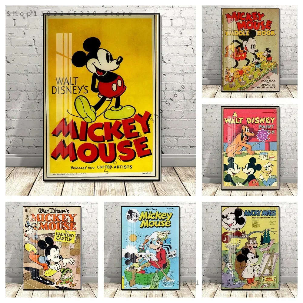 Disney Mickey Poster Classic Retro And Minnie Canvas Painting Cartoon Donald Duck Print Wall Art Picture Kids Room Home Decor
Disney Mickey Poster Classic Retro And Minnie Canvas Painting Cartoon Donald Duck Print Wall Art Picture Kids Room Home Decor