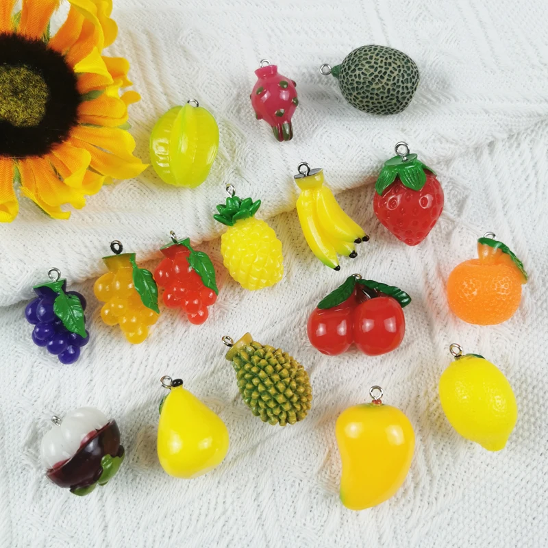 JeQue 10pcs Fruit Durian Mango Strawberry Resin Dangle Drop Earrings for Women Girl Handmade Earrings Personality Jewelry Gift
JeQue 10pcs Fruit Durian Mango Strawberry Resin Dangle Drop Earrings for Women Girl Handmade Earrings Personality Jewelry Gift
