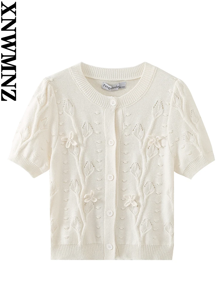 XNWMNZ Women Fashion 2023 Autumn Flower Pattern Crochet Knitted Cardigan Women Vintage O Neck Short Sleeve Versatile Female Top
XNWMNZ Women Fashion 2023 Autumn Flower Pattern Crochet Knitted Cardigan Women Vintage O Neck Short Sleeve Versatile Female Top