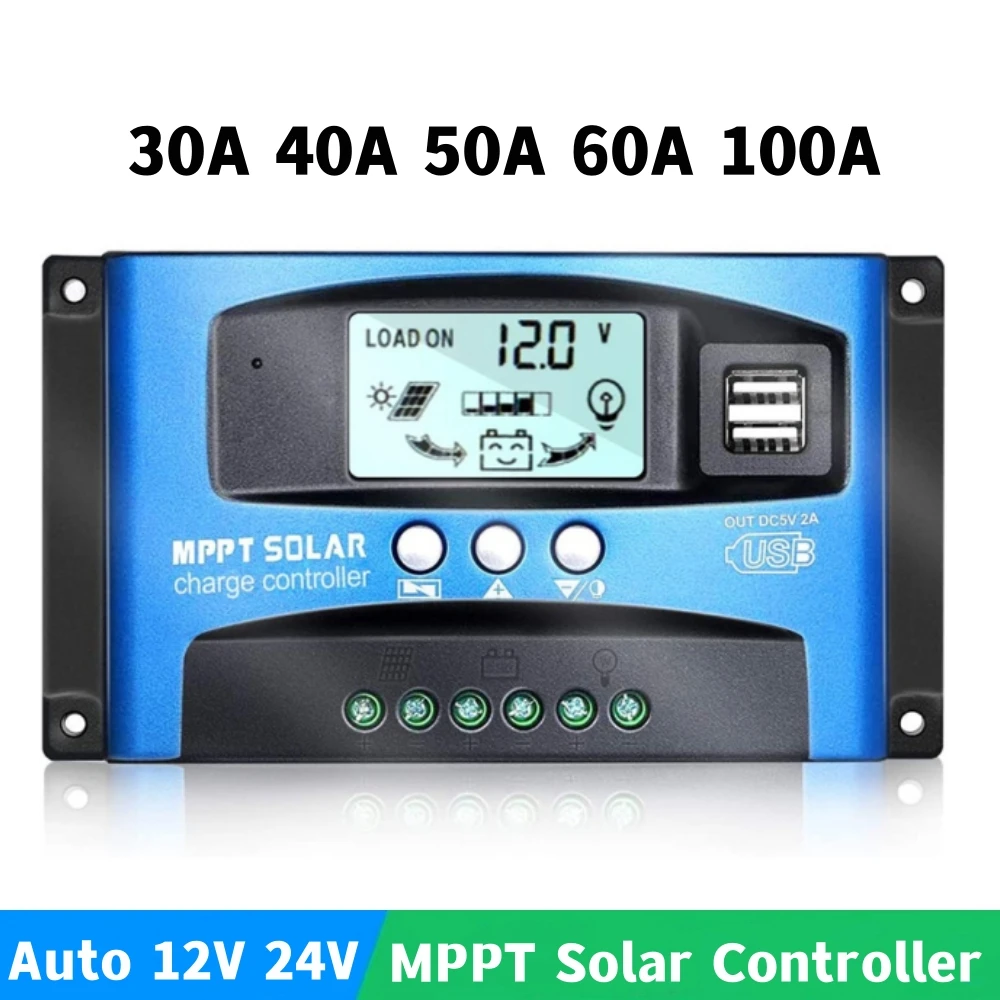40A 50A 60A 100A MPPT Solar Charge Controller 12V 24V 10A 20A 30A PWM Solar Controller For Lead Acid/GEL/LiFePO4/Lithium Battery
40A 50A 60A 100A MPPT Solar Charge Controller 12V 24V 10A 20A 30A PWM Solar Controller For Lead Acid/GEL/LiFePO4/Lithium Battery