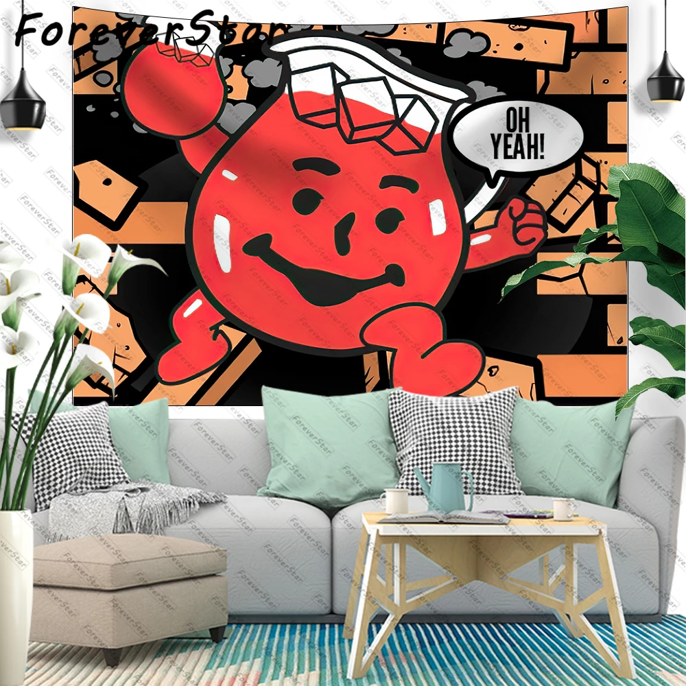 ForeverStar New Funny Tapestry Kool Aid Man Pattern Wall bedroom Wall Hanging Tapestries Home Decor for Living Room Gift
ForeverStar New Funny Tapestry Kool Aid Man Pattern Wall bedroom Wall Hanging Tapestries Home Decor for Living Room Gift