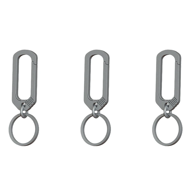 3X Titanium Buckle Keychain Titanium Alloy Creative Simplicity Buckles Camping Accessories Outdoor Pocket Tool
3X Titanium Buckle Keychain Titanium Alloy Creative Simplicity Buckles Camping Accessories Outdoor Pocket Tool