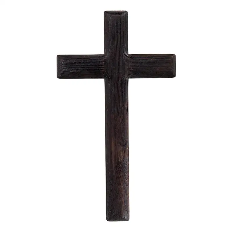 

Черный ручной деревянный крест для благословления, переносные цепляющиеся кресты для ручной комнаты молитвы, украшение для дома и церкви