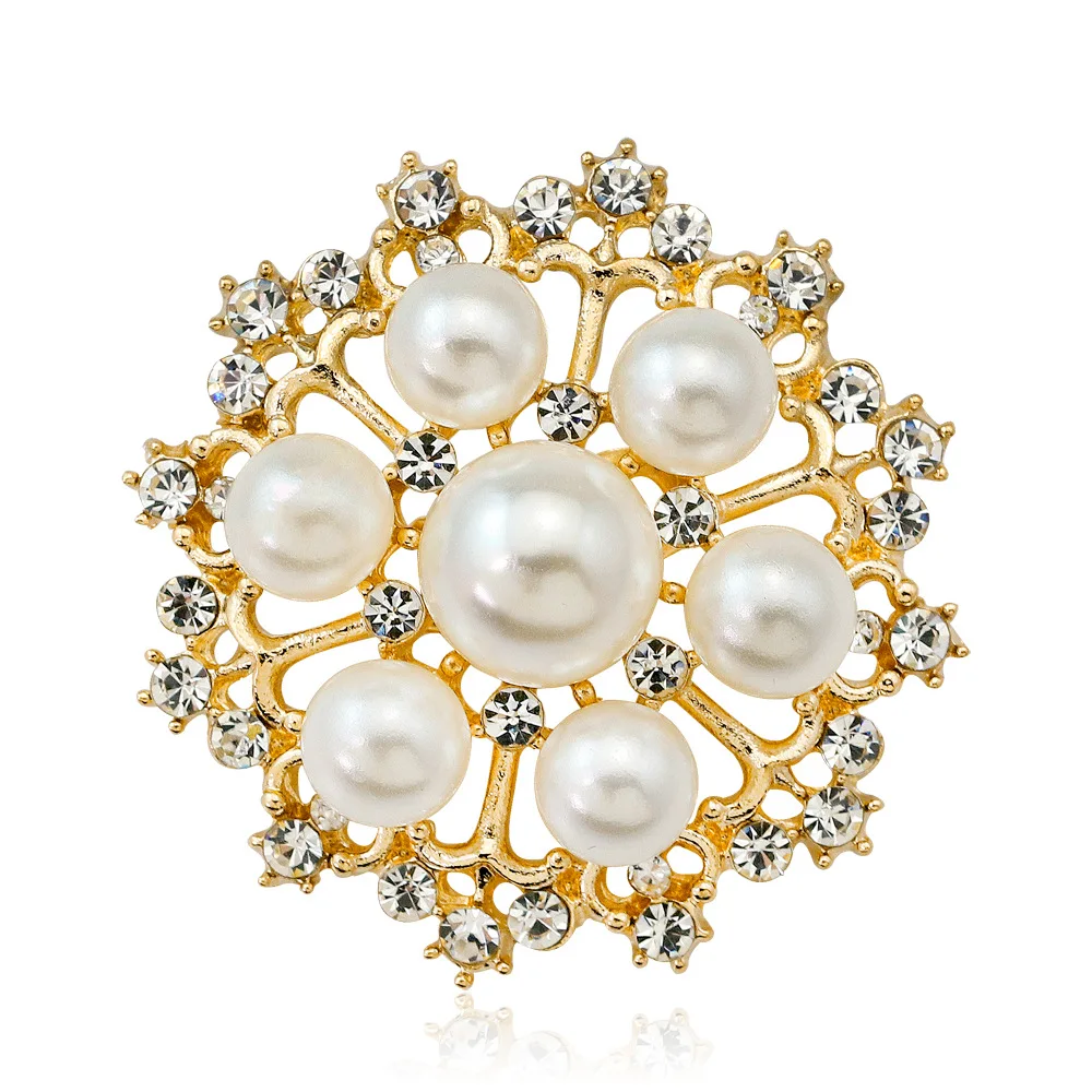 TULX Elegant Imitation Pearl Brooches For Women Rhinestone Crystal Flower Brooch Pins Wedding Jewelry Clothes Accessories
TULX Elegant Imitation Pearl Brooches For Women Rhinestone Crystal Flower Brooch Pins Wedding Jewelry Clothes Accessories