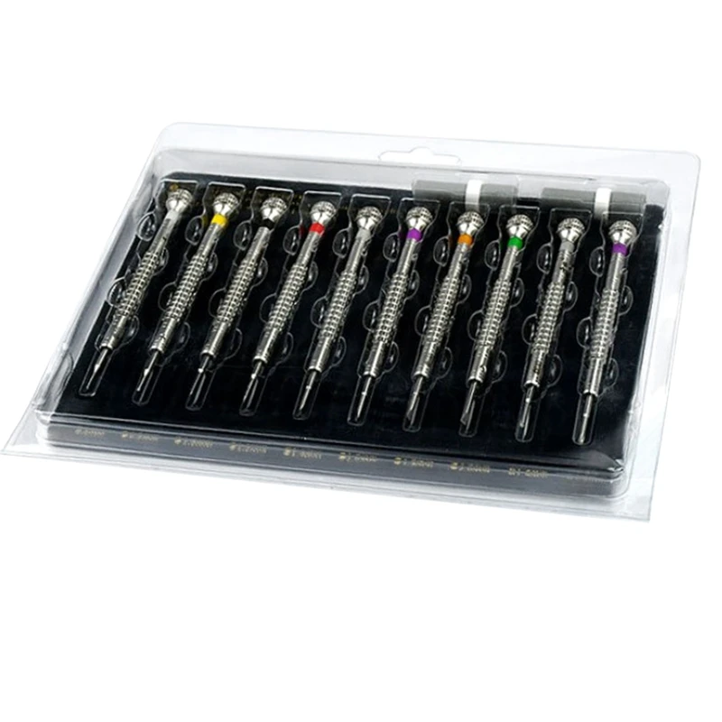 10Pcs Steel Precision Screwdriver Kit, 10PCS Spare Blades, Watchmaker Repair Tools, Screwdrivers For Horology
10Pcs Steel Precision Screwdriver Kit, 10PCS Spare Blades, Watchmaker Repair Tools, Screwdrivers For Horology