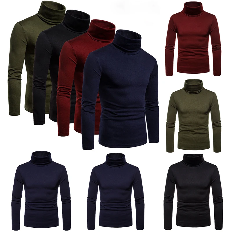 Fashion Men's Casual Slim Fit Basic Turtleneck Knitted Sweater High Collar Pullover Male Double Collar Autumn Winter Tops
Fashion Men's Casual Slim Fit Basic Turtleneck Knitted Sweater High Collar Pullover Male Double Collar Autumn Winter Tops