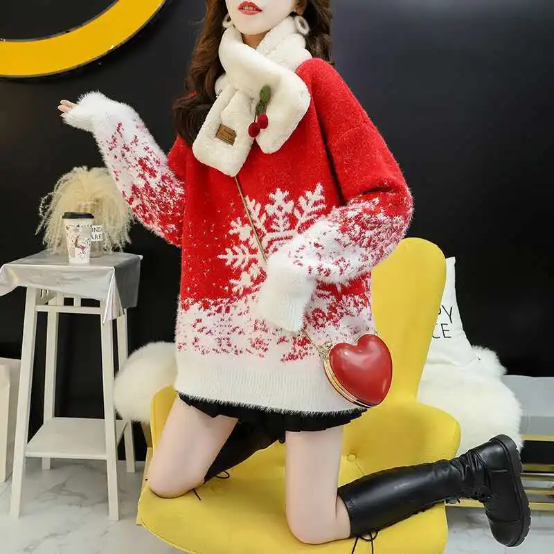 Women's casual mink velvet half high neck sweater in autumn and winter women's fashion Korean version loose lazy style thickened
Women's casual mink velvet half high neck sweater in autumn and winter women's fashion Korean version loose lazy style thickened