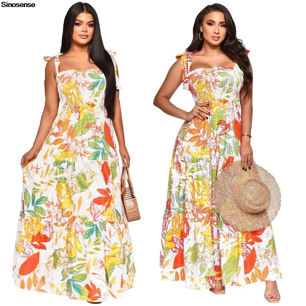 Womens Floral Print A Line Swing Maxi Dress Tie Strap Square Neck Ruffle Summer Boho Beach Dress Casual Loose Long Holiday Dress
Womens Floral Print A Line Swing Maxi Dress Tie Strap Square Neck Ruffle Summer Boho Beach Dress Casual Loose Long Holiday Dress
