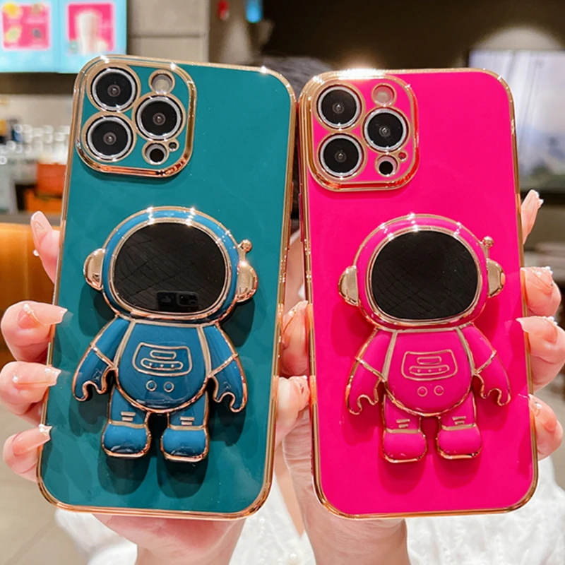 Складной чехол с подставкой в виде астронавта для iPhone 14 13 12 11 Pro Max Mini XS XR X 7 8 Plus SE 2020, роскошный мягкий чехол с покрытием
Складной чехол с подставкой в виде астронавта для iPhone 14 13 12 11 Pro Max Mini XS XR X 7 8 Plus SE 2020, роскошный мягкий чехол с покрытием