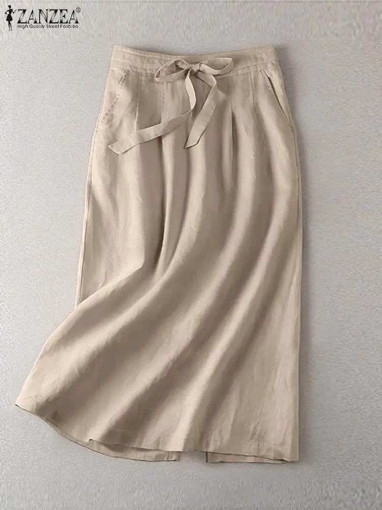 ZANZEA Vintage Elastic Waist Solid Mid-calf Skirt Oversize Women Summer Skirts Fashion Back Split Jupe Casual Loose Faldas Saia
ZANZEA Vintage Elastic Waist Solid Mid-calf Skirt Oversize Women Summer Skirts Fashion Back Split Jupe Casual Loose Faldas Saia