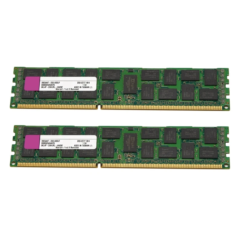 2X 4GB DDR3 Ram Memory REG 1333MHz PC3-10600 1.5V DIMM 240 Pins for Desktop RAM Memoria
2X 4GB DDR3 Ram Memory REG 1333MHz PC3-10600 1.5V DIMM 240 Pins for Desktop RAM Memoria