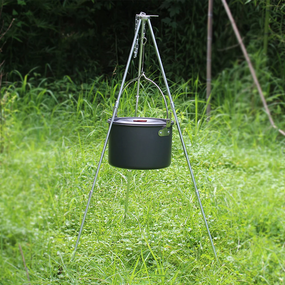 Picnic Tripod With Accessories Silver 500g Aluminum Alloy Free Disassembly Large Barbecue Stand Retractable Design
Picnic Tripod With Accessories Silver 500g Aluminum Alloy Free Disassembly Large Barbecue Stand Retractable Design