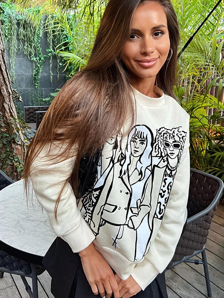 Женские толстовки с принтом персонажа 2022, модный Свободный зимний свитер с круглым вырезом, модные пуловеры
Женские толстовки с принтом персонажа 2022, модный Свободный зимний свитер с круглым вырезом, модные пуловеры