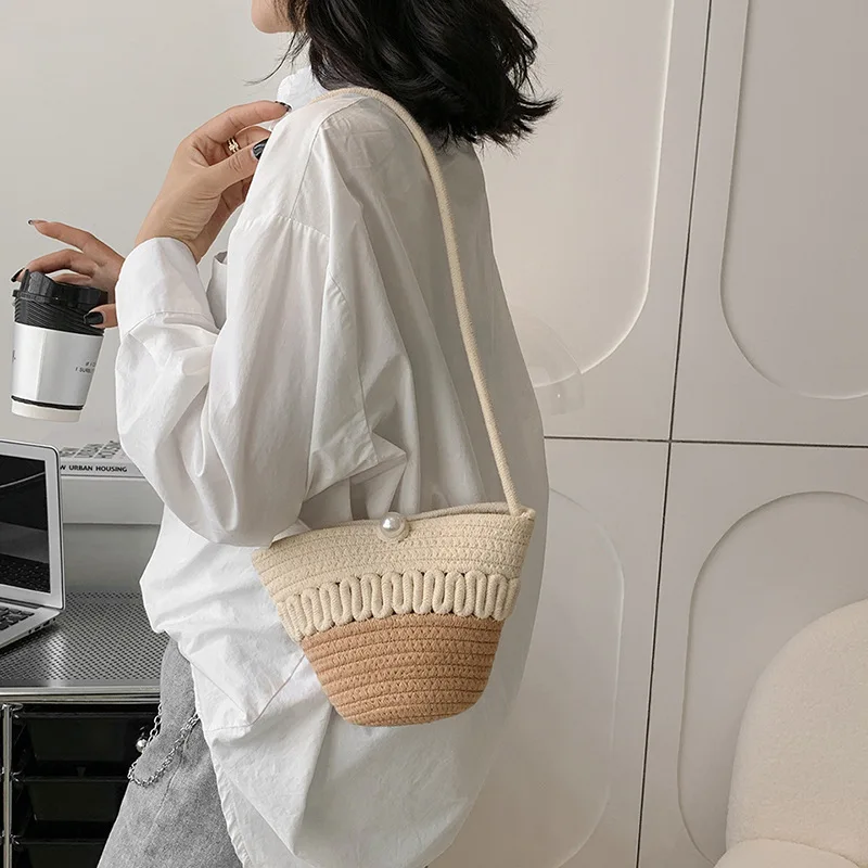 New Arrivals Women's Bag Grass Woven Cotton Cute Leisure Bag Females Bag Crossbody Bags for Women CC919
New Arrivals Women's Bag Grass Woven Cotton Cute Leisure Bag Females Bag Crossbody Bags for Women CC919