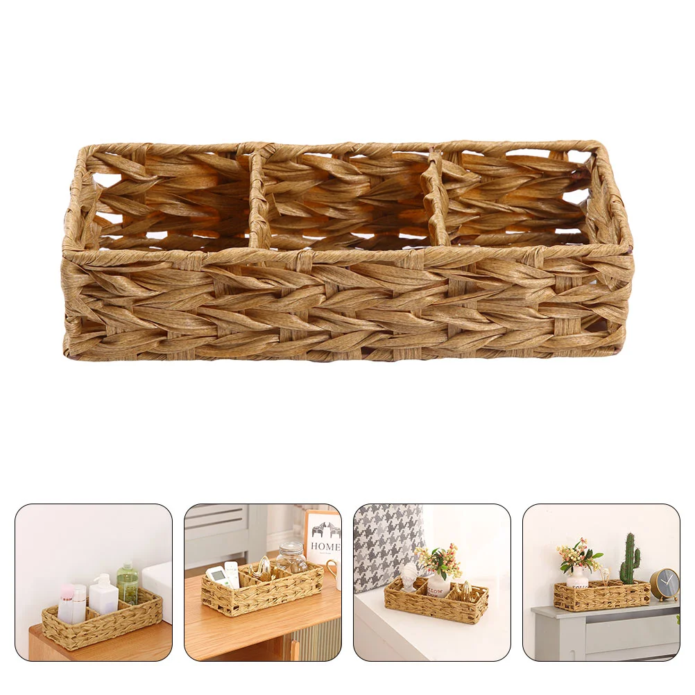 Straw Storage Basket Bin Square Baskets Cosmetics Organizer Home Water Hyacinth Desktop Large Sundries
Straw Storage Basket Bin Square Baskets Cosmetics Organizer Home Water Hyacinth Desktop Large Sundries