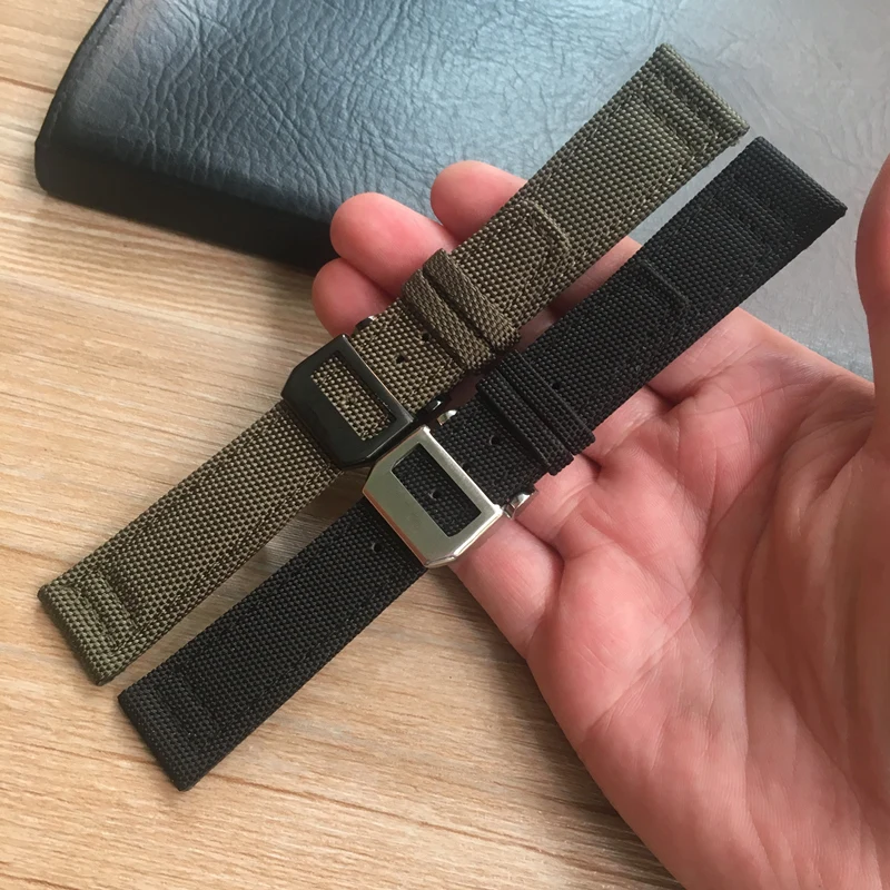 MERJUST 20mm 21mm 22mm Green Black Nylon Leather Watch Strap Canvas Watch band For IWC PORTUGIESER CHRONOGRA Mark Bracelet
MERJUST 20mm 21mm 22mm Green Black Nylon Leather Watch Strap Canvas Watch band For IWC PORTUGIESER CHRONOGRA Mark Bracelet