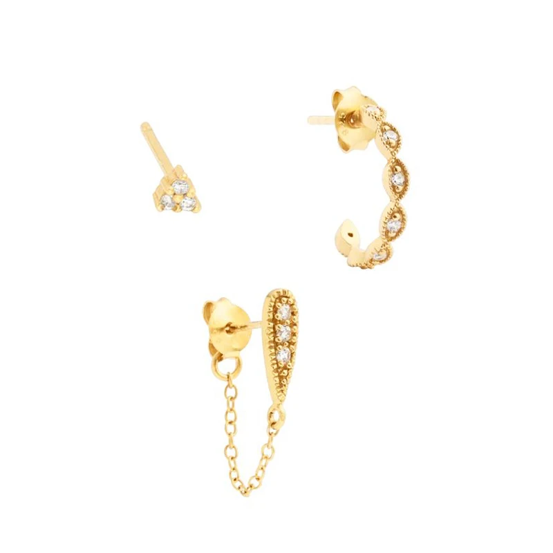 CANNER Real 925 Sterling Silver Earring For Women 3Pcs Set Aretes Borla Stud Earrings Piercing Pendientes Mujer Серьги 2022
CANNER Real 925 Sterling Silver Earring For Women 3Pcs Set Aretes Borla Stud Earrings Piercing Pendientes Mujer Серьги 2022