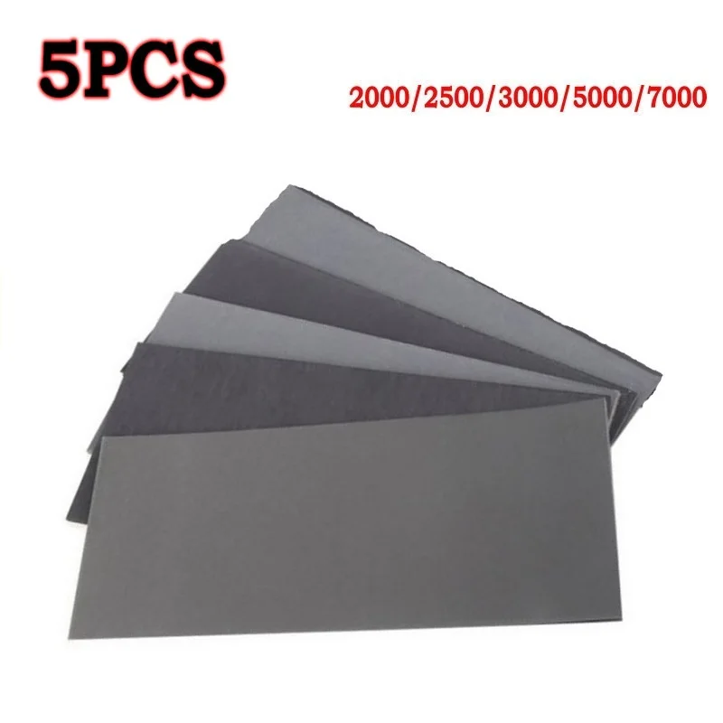 5Pcs/Set Sandpaper 2000/2500/3000/5000/7000 Grit Sanding Paper Water/Dry Sandpaper For Wood Metal Polishing Abrasive Tools
5Pcs/Set Sandpaper 2000/2500/3000/5000/7000 Grit Sanding Paper Water/Dry Sandpaper For Wood Metal Polishing Abrasive Tools
