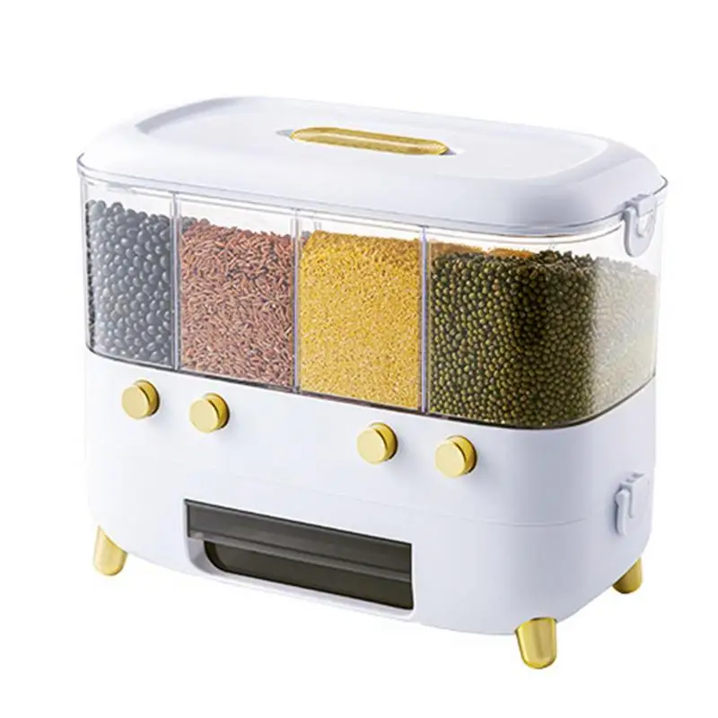 Rice Dispenser Grid Lentil Storage Rice Storage Dry Food Holder Grain Storage Dried Fruit Food Storage Box For Kitchen Closets
Rice Dispenser Grid Lentil Storage Rice Storage Dry Food Holder Grain Storage Dried Fruit Food Storage Box For Kitchen Closets