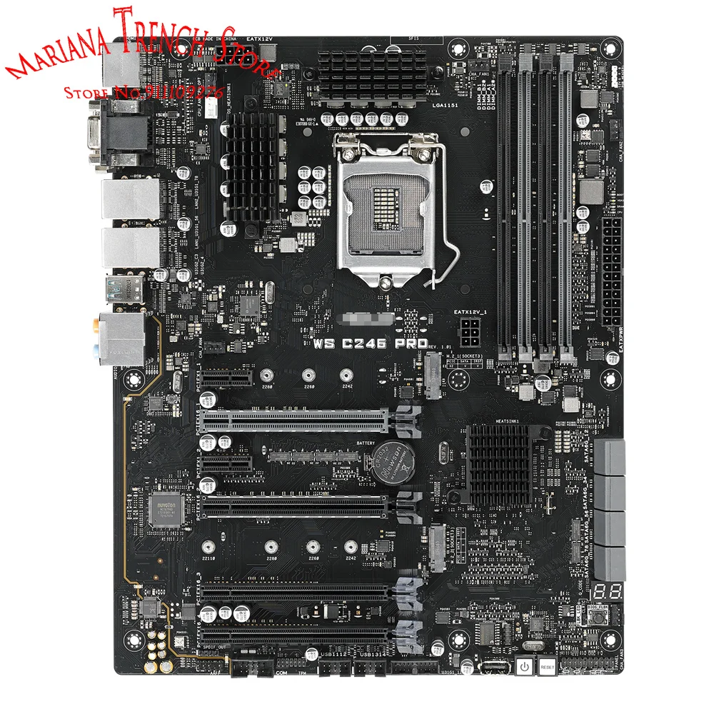 WS C246 PRO for ASUS Motherboard LGA1151 Xeon E-2100 / E-2200 Family Processor 8th/9th Generation Core i3
WS C246 PRO for ASUS Motherboard LGA1151 Xeon E-2100 / E-2200 Family Processor 8th/9th Generation Core i3