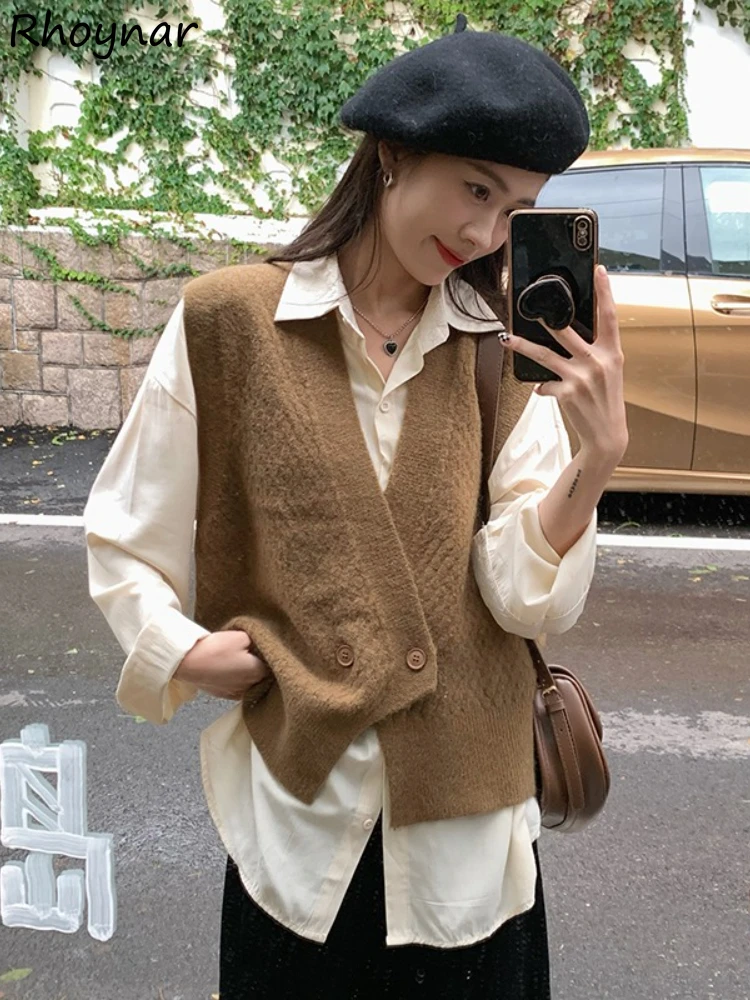 Sweater Vest Women Vintage Double Breasted Preppy Style Young Retro Tender Holiday Basic All-match Fall Mujer Knitted Elegant BF
Sweater Vest Women Vintage Double Breasted Preppy Style Young Retro Tender Holiday Basic All-match Fall Mujer Knitted Elegant BF