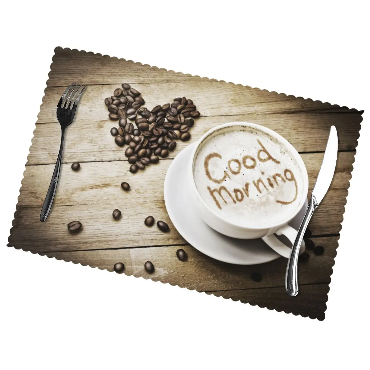 Cup With Coffee Non-Slip Insulation Place Mats for Kitchen Dining Table Washable Placemats Bowl Coaster Cup Mat Set of 6
Cup With Coffee Non-Slip Insulation Place Mats for Kitchen Dining Table Washable Placemats Bowl Coaster Cup Mat Set of 6