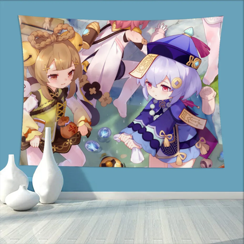 Qiqi Yaoyao гобелен для спальни Genshin ударопрочный игровой фон подвесное одеяло Декор для комнаты эстетический пляжный коврик
Qiqi Yaoyao гобелен для спальни Genshin ударопрочный игровой фон подвесное одеяло Декор для комнаты эстетический пляжный коврик