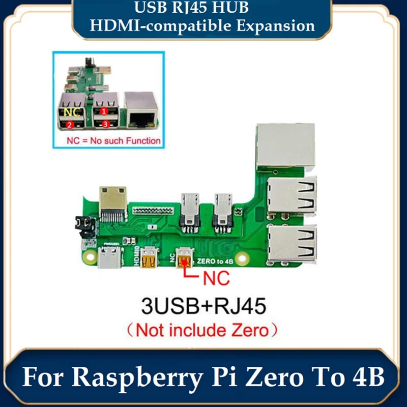 Плата адаптера Zero к Pi3/Pi4, плата расширения Zero Pi0 usb-хаб RJ45, 1 комплект
Плата адаптера Zero к Pi3/Pi4, плата расширения Zero Pi0 usb-хаб RJ45, 1 комплект