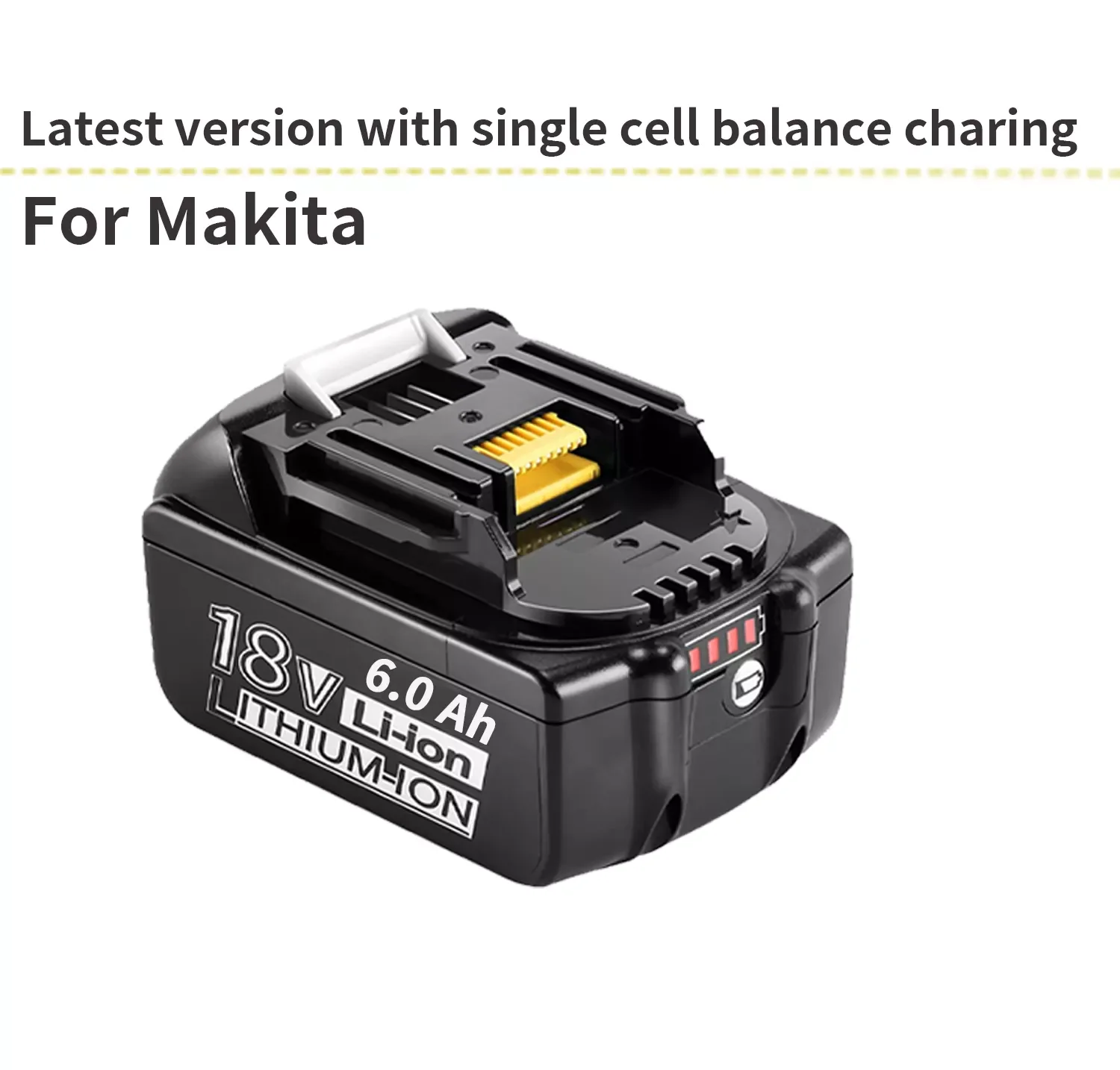 Литий-ионная аккумуляторная батарея BL1860 6000 мАч для makita 18 в BL1830 BL1840 BL1850 BL1860B LXT 400
Литий-ионная аккумуляторная батарея BL1860 6000 мАч для makita 18 в BL1830 BL1840 BL1850 BL1860B LXT 400