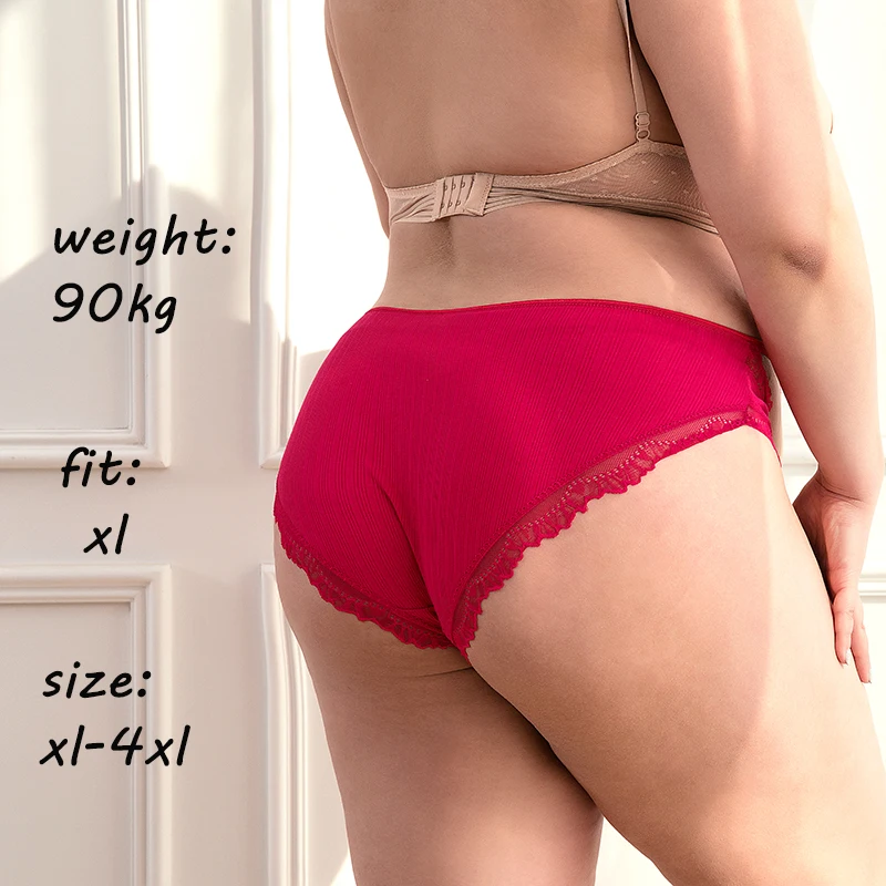 New Women Sexy Panties Lingerie Femme Lace Underwear Briefs Perspective Ladies Floral Intimates Large Size Underpant XL-4XL
New Women Sexy Panties Lingerie Femme Lace Underwear Briefs Perspective Ladies Floral Intimates Large Size Underpant XL-4XL