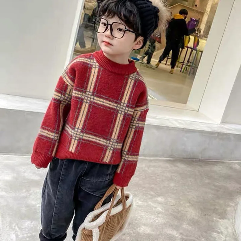 Korean Style Spring Autumn winter Baby Boys Girls Knitted Sweater Kids Pullover Sweater Baby Boys Girls Tops 1-8 years
Korean Style Spring Autumn winter Baby Boys Girls Knitted Sweater Kids Pullover Sweater Baby Boys Girls Tops 1-8 years