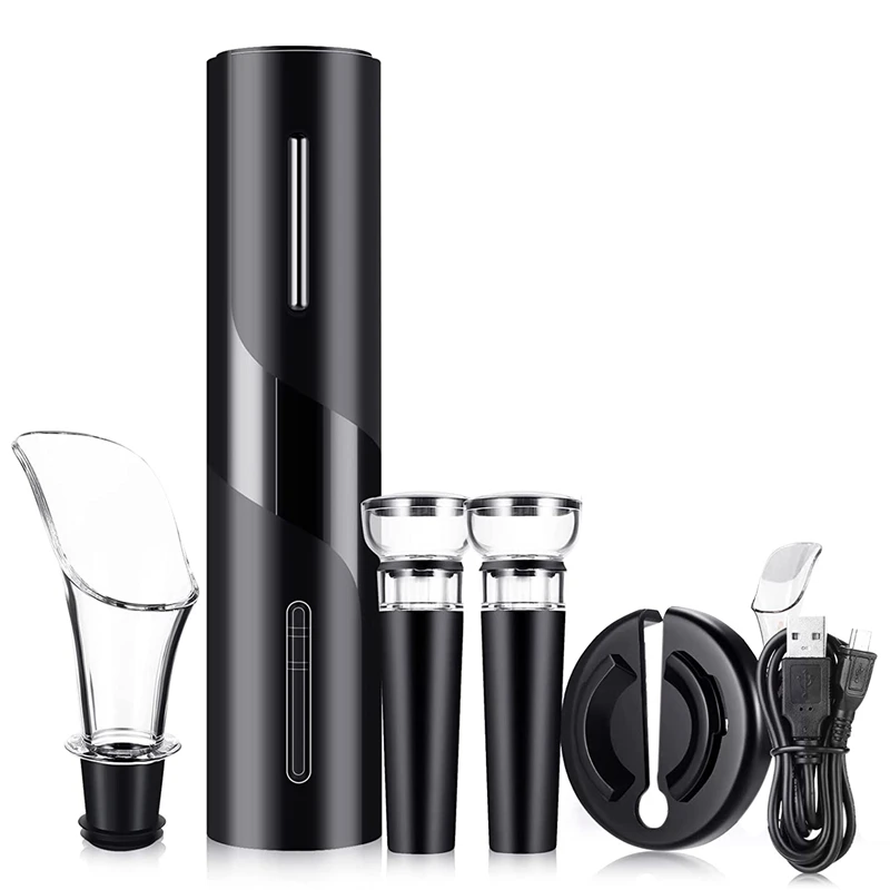 Electric Wine Opener Set,5-In-1 Automatic Wine Bottle Opener With USB Charging For Party Bar Home Kitchen Restaurant
Electric Wine Opener Set,5-In-1 Automatic Wine Bottle Opener With USB Charging For Party Bar Home Kitchen Restaurant