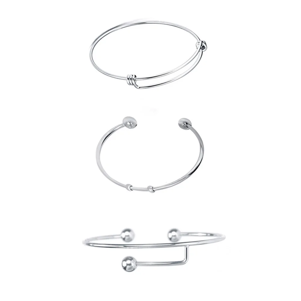 Expandable DIY Wire Bangle Fashion Adjustable Charm Bracelet Men Women Stainless Steel Bangle for DIY Jewelry Making
Expandable DIY Wire Bangle Fashion Adjustable Charm Bracelet Men Women Stainless Steel Bangle for DIY Jewelry Making