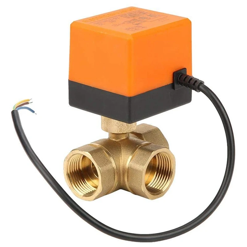 DN25 Three Way Electric Ball Valve Brass Ball Valve 1 Inch Three Lines Controls Water Valve For Flow Control DC 24V
DN25 Three Way Electric Ball Valve Brass Ball Valve 1 Inch Three Lines Controls Water Valve For Flow Control DC 24V